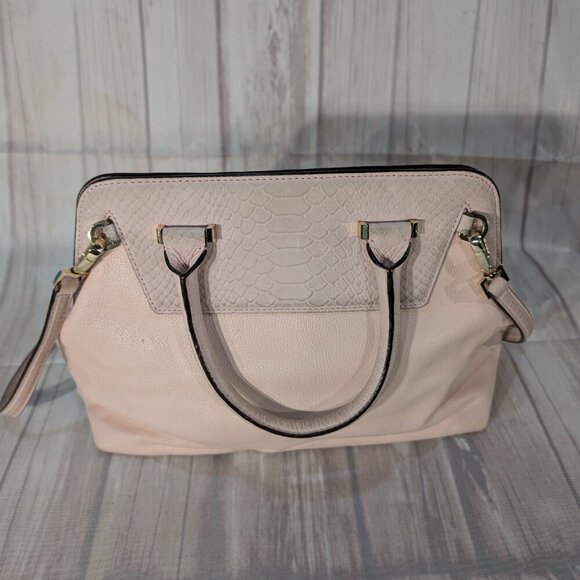 Kate Spade New York Pink Rivas Street Bilson Top Trim Leather Satchel Handbag - Picture 8 of 16